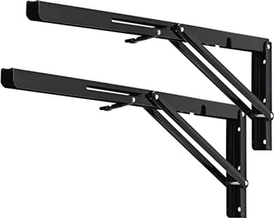 Inklapbare Plankbeugels 51 cm - Zwaar Belastbare L-Beugel voor Werkbank - Max. Laadvermogen 150 kg - Set van 2