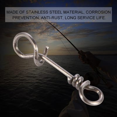 50 Pièces Clip de Connexion Rapide en Acier Inoxydable Haute Résistance Accessoire de Pêche(4 #)