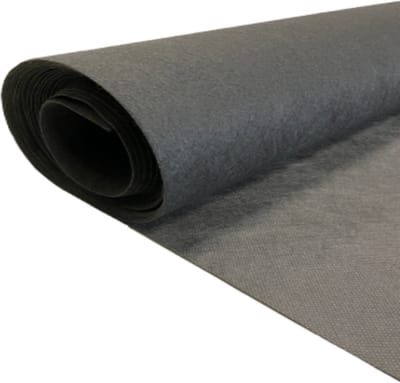 nonwoven Gronddoek - kunstgras - grastapijt drukverdeeldoek - non woven anti worteldoek - 5 x 2 meter -180 gr p/m² - zwart