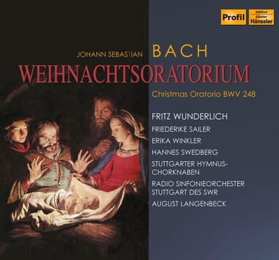 Fritz Wunderlich, Stuttgarter Hymnusch-Chorknaben, Radio Sinfonieorchester Stuttgart Des SWR - J.S. Bach: Christmas Oratorio (2 CD)