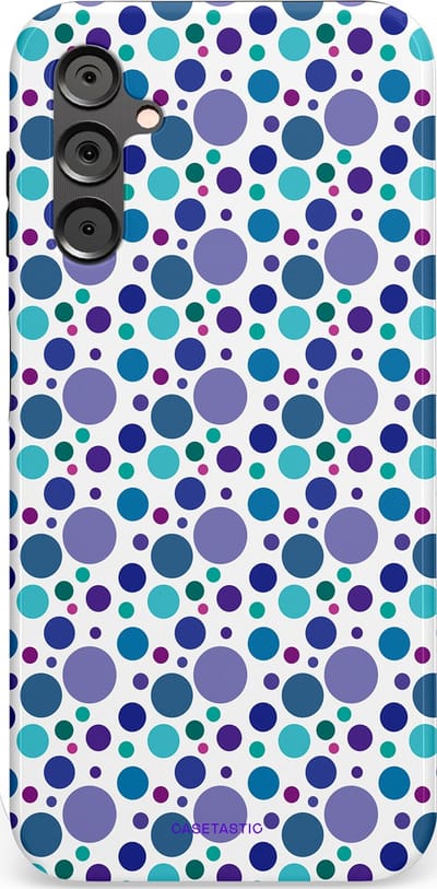 Casetastic Hoesje Geschikt voor Samsung A14 (5G/4G) - Stijlvolle Beschermende Duo-layer Case - Bubble blauw