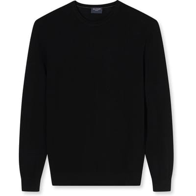 Olymp Trui O-Hals Wol Zwart - Maat XXL - Heren - Pullovers