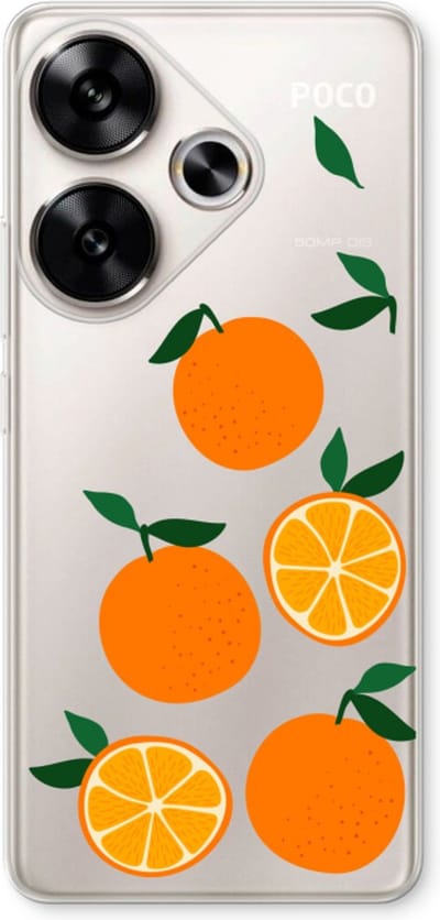 Case Company® - Hoesje geschikt voor Xiaomi Poco F6 hoesje - Will you be my clementine - Soft Cover Telefoonhoesje - Bescherming aan alle Kanten en Schermrand