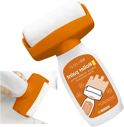 Witte Muurverf Roller en Reparatie Set voor Vlekken, Graffiti en Schoenafdrukken, 500g Inclusief Muurpasta en Schraper