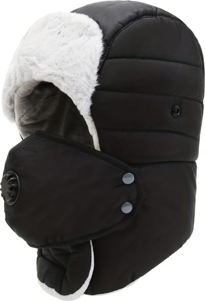 Livano Wintermuts - Heren - Dames - Volwassenen - Muts - Ski Mask - Bivakmuts - Balaclava - Ski Masker - Face Mask - Full Face Mask - Winter - Zwart