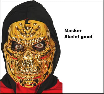 Masker skelet gold digger - Halloween horror griezel thema feest party fun creepy