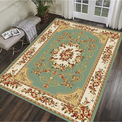 Amerikaanse Europese Stijl Retro Tapijt Woonkamer Sofa Slaapkamer Bedzijde Keuken Entree Deur Kleed Antislip Luxe Huisdecoratie Mat 40x60cm