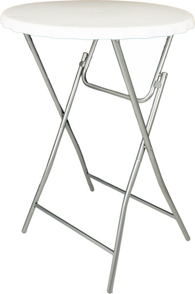 V-part - Statafel 3-delig- Wit - ∅80cm - inklapbaar - partytafel - bartafel
