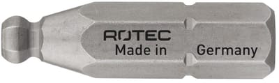 Rotec PRO Insertbit inbus SW5,0 L=25mm C 6,3 Kogelkop BASIC