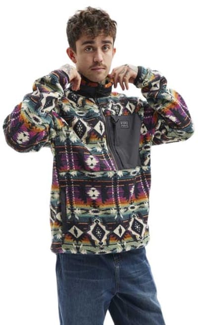 Hydroponic Rumble Fleece Met Halve Rits Veelkleurig XL Man