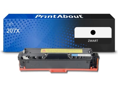 PrintAbout huismerk Toner 207X (W2210X) Zwart Hoge capaciteit Geschikt voor HP