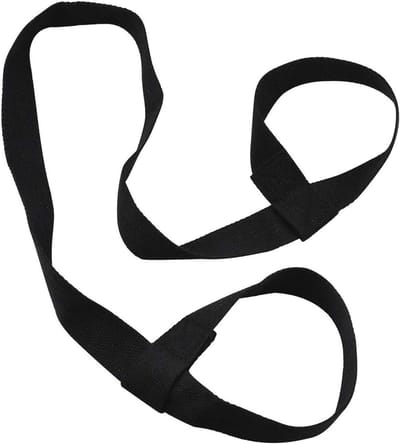 Duurzame Yoga Mat Draagriem van Polyester - Verstelbare Draagriem voor Pilates, Aerobics en Sportmatten - Geschikt voor Alle Matformaten - Zwart