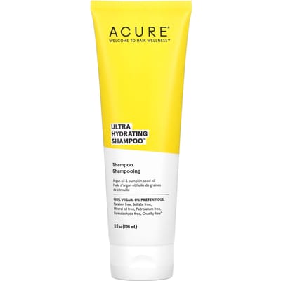 ACURE, Ultra Hydraterende Shampoo, Arganolie en Pompoen, 8 fl oz (236,5 ml) yellow