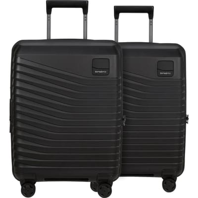 Samsonite Intuo Expandable Spinner 55cm Duo Pack Black