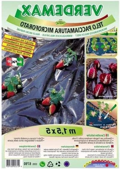Onkruiddoek Aardbeien - Worteldoek Mulchen - Planten Beschermen - Microgeperforeerd Ademend - 1.5 x 5 Meter