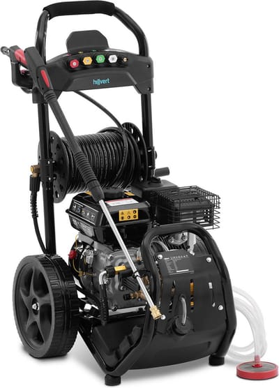 hillvert Hogedrukreiniger op benzine - 4500 W - 200 bar - 9 l/min - 20 m slang 10090539