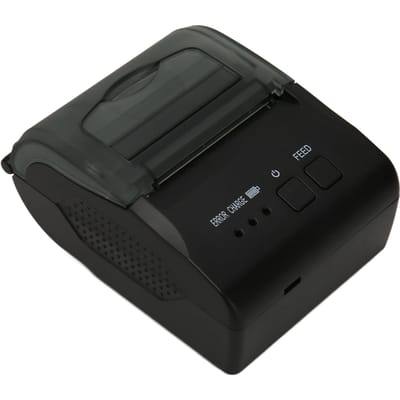 Imprimante Thermique 58mm BT4.0 90mm s 100km TPH 203DPI Interface USB Imprimante d'Étiquettes d'Expédition pour Restaurant Logistique black