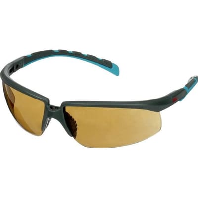 3M S2005SGAF-BGR Veiligheidsbril Met anti-condens coating, Met anti-kras coating, Verstelbare hoek Turquoise, Grijs