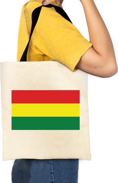 Tote Bag Carnaval Vlag - Carnavalskleding Dames - Carnaval Accessoires - Tote Bag - Draagtas - Totebag - Carnaval Vlag