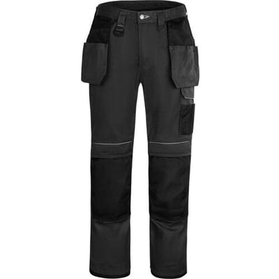 Portwest Urban werkbroek met holsterzakken en kniezakken + gratis kniestukken 46 zwart*