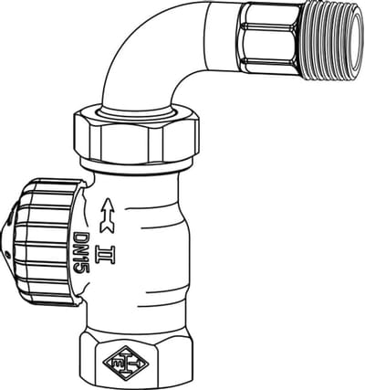 Thermostatische Radiator - Ventiel - Verwarming Regelen - Verstelbaar - 1/2 inch - Chroom
