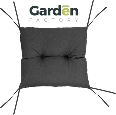 Palletkussens Set - Zitkussen Rugkussen - Tuin Terras Comfort - Waterdicht Materiaal - 60 x 60 x 13 cm - Antraciet