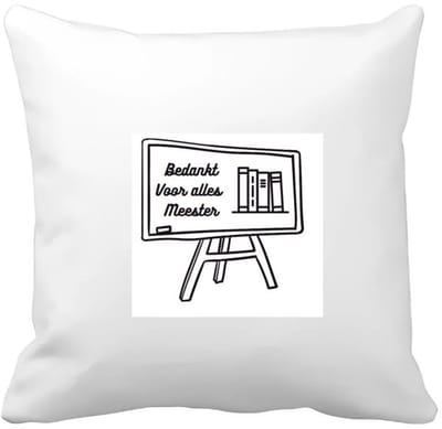 Akyol - bedankt voor alles meester Kussen hoes - Meester - meester - leraar - 40 bij 40 cm