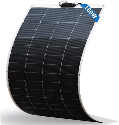 FIREFLY ENERGY Flexible Solar Panel 180W Monocrystalline Photovoltaic Panel Solar Modules, Insulated for Motorhomes, Caravans, Boats, Roofs, Camping, Uneven Surfaces