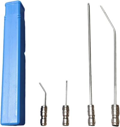 Hogedrukreiniger Sproeierset - Reinigingskoppen - Intensief Reinigen - Roestvrij Staal - 4 Stuks - Zilver