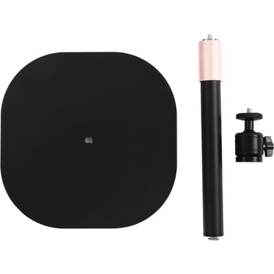 Stabilisateur de caméra rotatif Pôle télescopique Kit de support de sol pour caméras à vis 1/4in Téléphones black