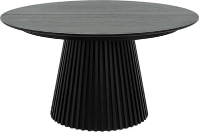 Giga Meubel Eettafel Svendborg - Uitschuifbaar Ø140-240cm - Zwart