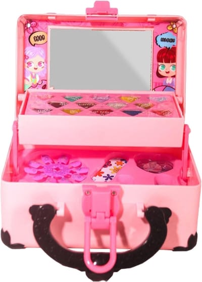 Kinder Schminkset - Make-up voor meisjes - Doen alsof spel - Inclusief opbergdoos - 175 x 14 x 105 cm