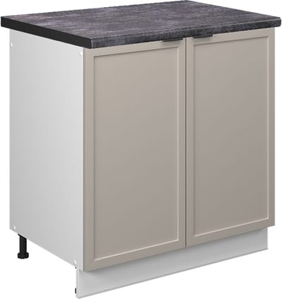 Vicco Fame-Line Wastafelkast – 80 cm, WB Antraciet GrijsBeige