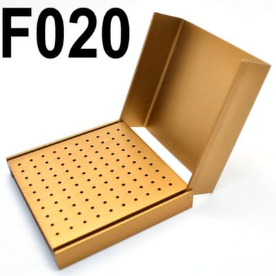 100 Gaten Tandartsboorhouder Stand Autoclaaf Sterilisator Voor Hoge Snelheid FG Boren Schoonmaakhulpmiddel beige