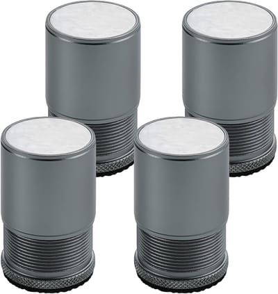 Verstelbare metalen meubelverhogers voor bed, stoel, tafel en kast - Hoogte 4.8cm-8cm, diameter 40mm, set van 4