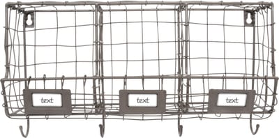 Esschert Design Wandrek Draad 39,8 X 21,7 Cm Staal Roestbruin