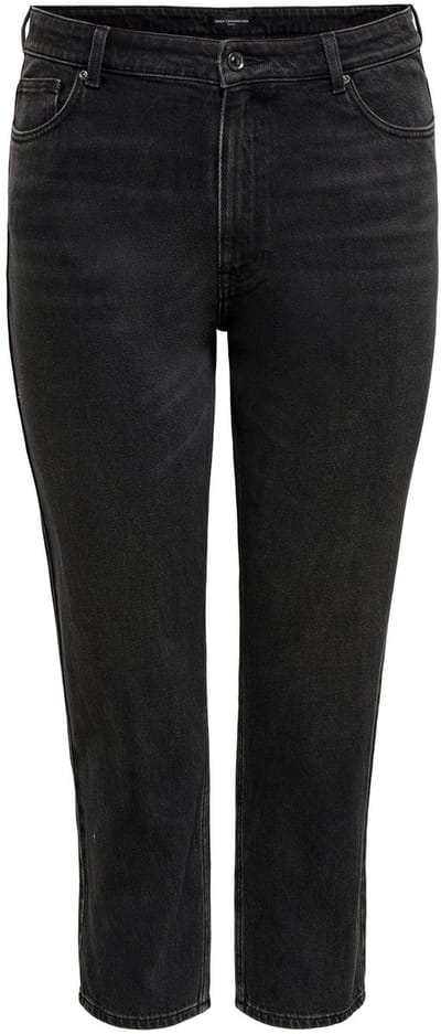 ONLY Carmakoma Straight fit jeans CAREMILY High waist Straight fit Enkel lengte Jeans