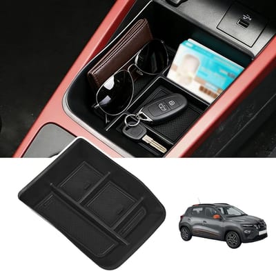 Opbergdoos voor middenconsole, compatibel met Da-CIA Spring EV 2022-2024, organizer met antislipmat, praktische tray voor auto-accessoires en handschoenen