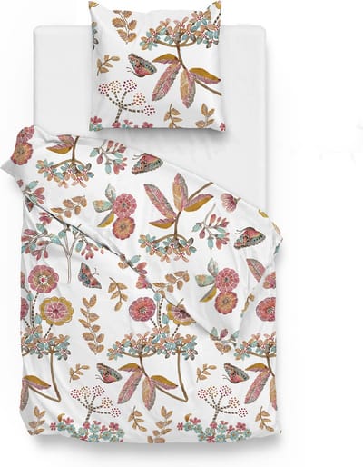 Zohome Shenell Dekbedovertrek - Eenpersoons - Katoensatijn - 140x200-220cm - Multi