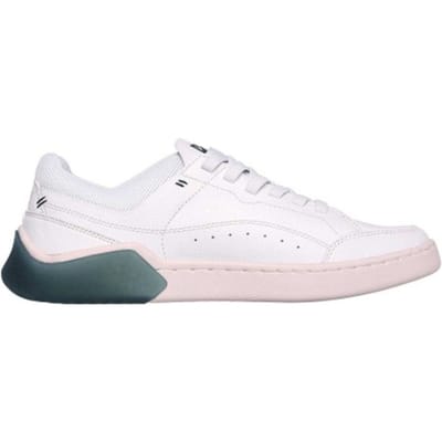 Skechers Unisex Volwassen Cup Classic Leer Lage Sneakers (Wit/Groen)