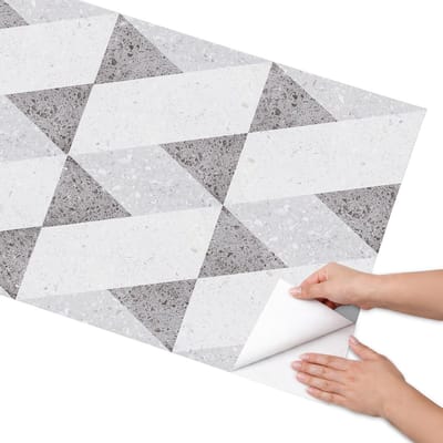 Coloray Meubel Wrap Folie - Wit Meubelfolie - 65x130 cm - Plakfolie Meubels Eenvoudig mozaïek - Decoratiefolie Zelfklevend - Minimalist Meubelfolie - Meubelfolie Zelfklevend - Badkamer decoratie - Achtergronden en patronen