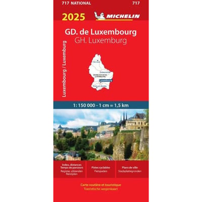Michelin wegenkaart 717 GH Luxemburg 2025