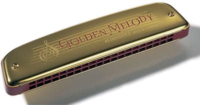 Hohner Golden Melody 40 - Tremolo mondharmonica - Prachtig uniek ontwerp