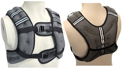 Padisport Gewichtsvest 12 kg - gewichtsvest - Weighted Vest - verzwaringsvest - Weight Vest - grijs