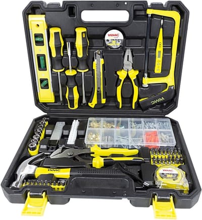 Gereedschapskist Set - Handgereedschap Koffer - Reparatie Werkzaamheden - 700 Delig - 37 cm - Zwart