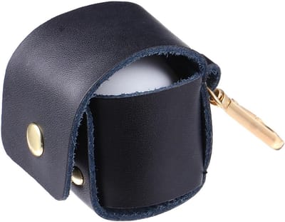 Compacte Ballentas - Leren Opbergtas - Ballen Opbergen - Waterdicht Materiaal - 5x5x5cm - Zwart