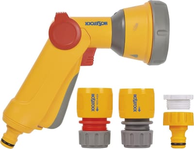 Tuinspuitpistool Set - Waterpistool Tuin - Planten Water Geven - Soft Touch Handvat - 4 Delig - Grijs