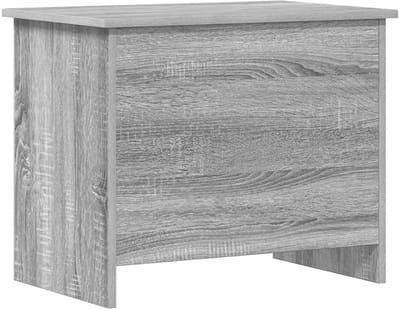 vidaXL - Opbergkist - met - opslag - Grijs - Sonoma - 60 - x - 40 - x - 50 - cm - Bewerkt - hout