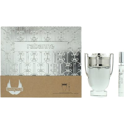 Paco Rabanne Invictus Giftset - 100 ml eau de toilette spray + 10 ml eau de toilette tasspray - cadeauset voor heren