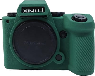 Zachte Siliconen Beschermhoes voor Panasonic Lumix DC-S5 II en S5 II X Camera - Antislip, Krasbestendig en Verbeterde Grip - Groen